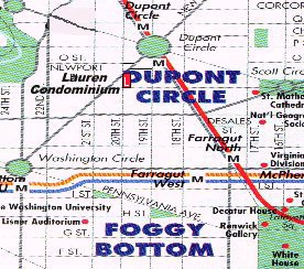 Map: The Lauren in downtown DC