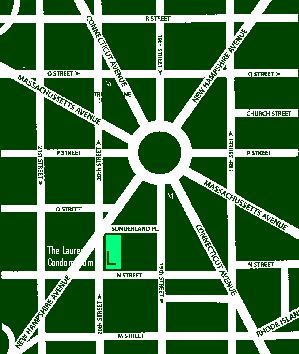 Map: The Lauren in downtown DC